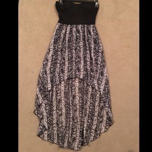 Black & White High Low Dress